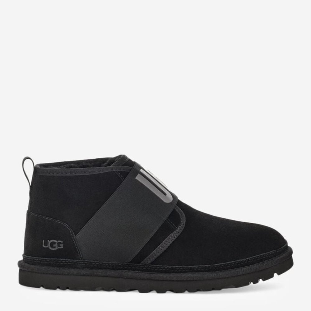 UGG Neumel II Graphic Mens Suede Chukka Boots Black UGG 1119392 BLK NEW Size 11 - Picture 3 of 8
